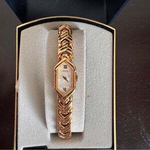 Pulsar Women's Gold Tone Watch with Roman Numerals